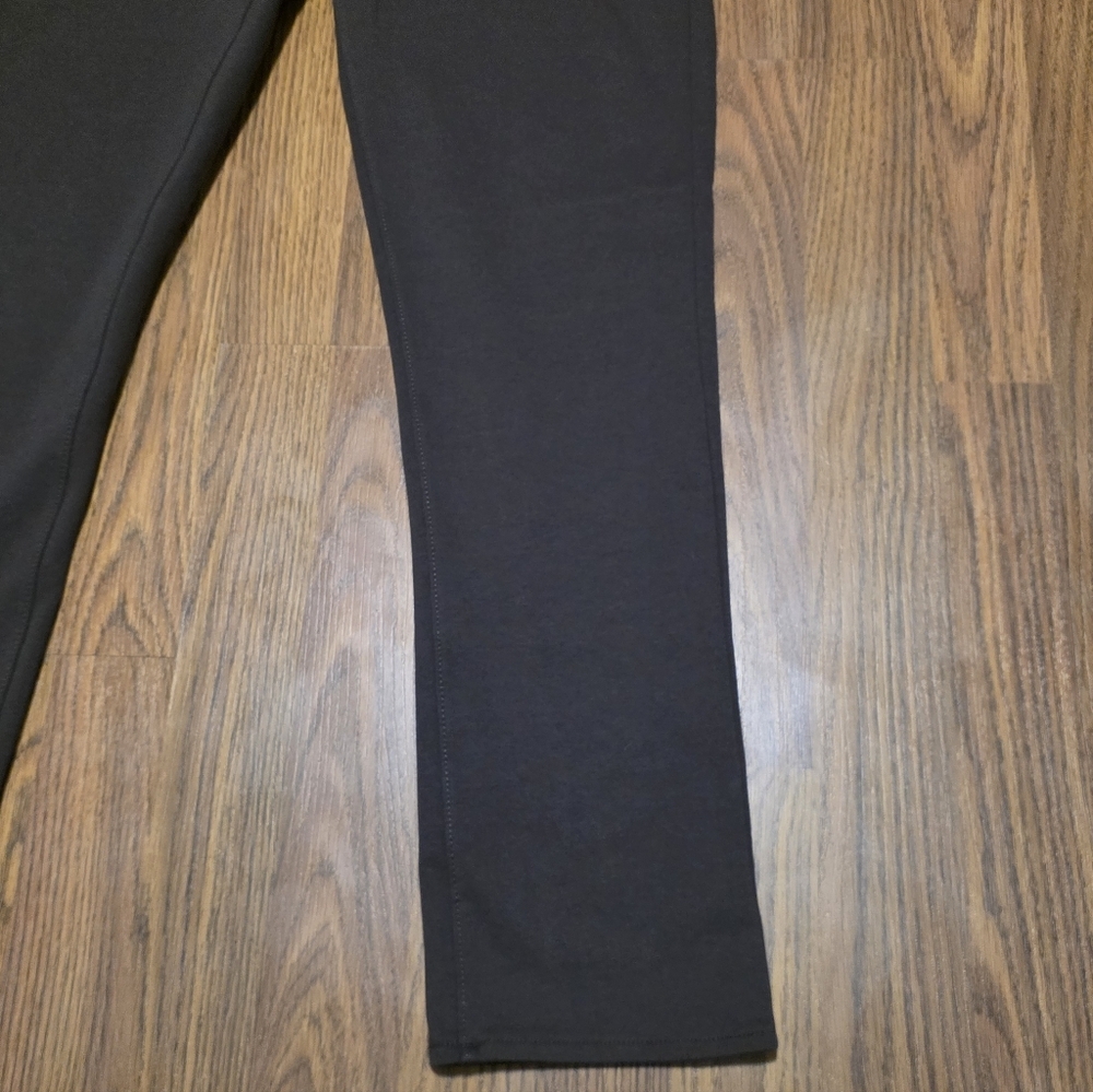 Calvin Klein Chocolate Brown Compression Pants Leggings Size 8 Stretch E43 - Picture 2 of 11